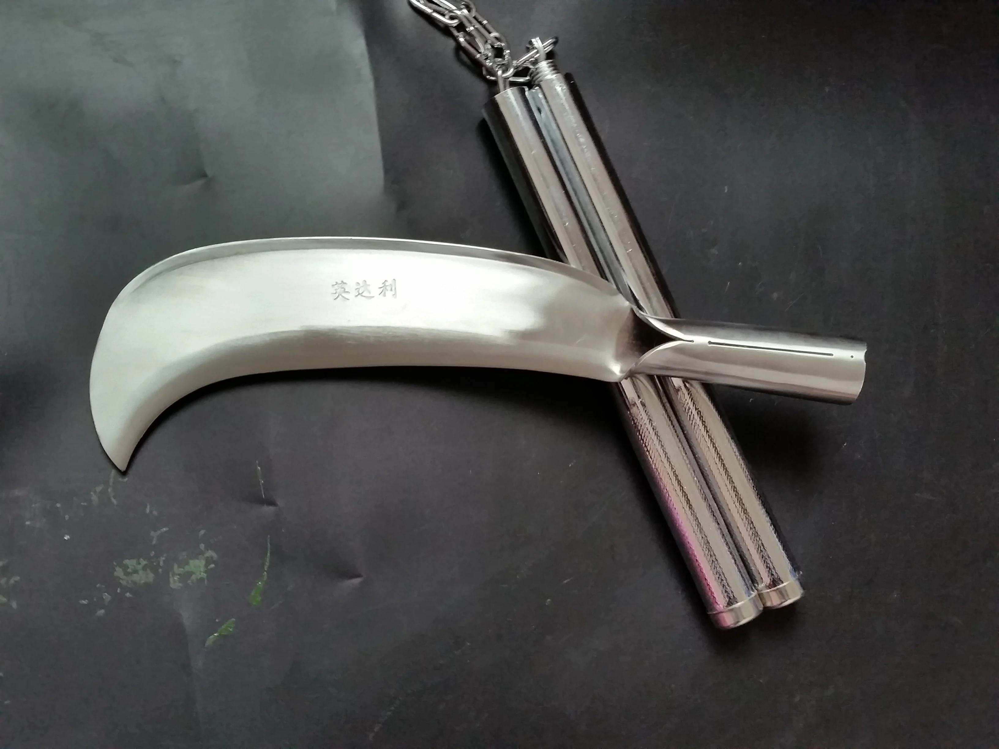 Stainless steel agricultural chopping knife, outdoor mountain cutting knife, garden tool