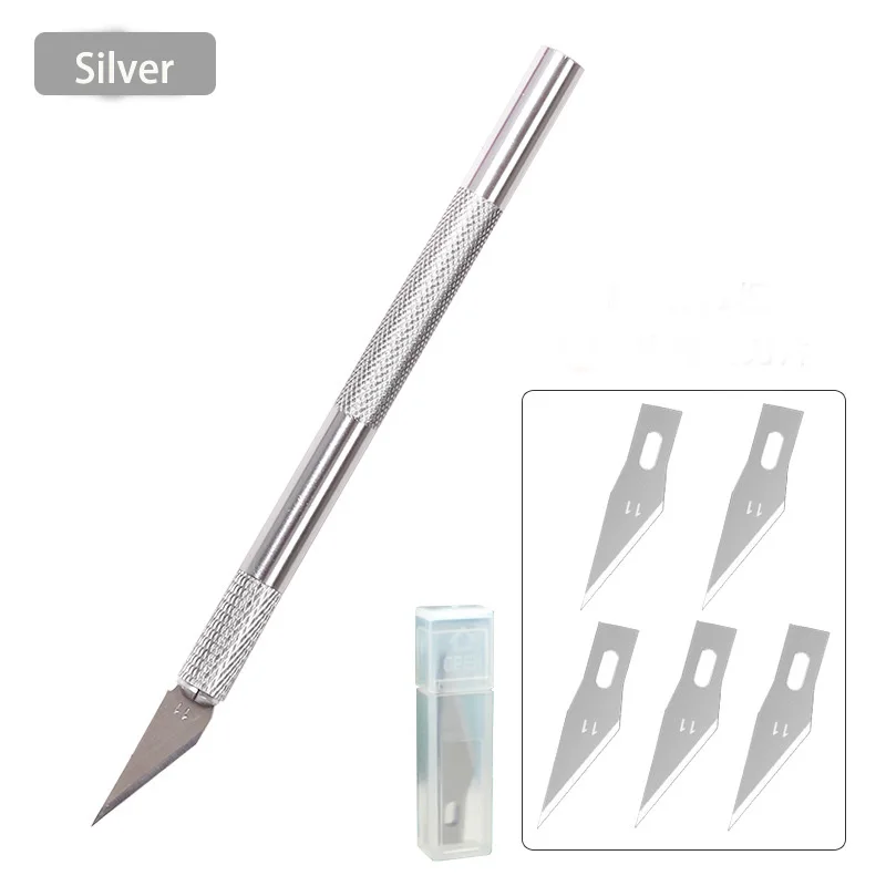 High Quality Multipurpose Custom Aluminum Colorful Carving Engraving Knife DIY New Powder Remover Tool