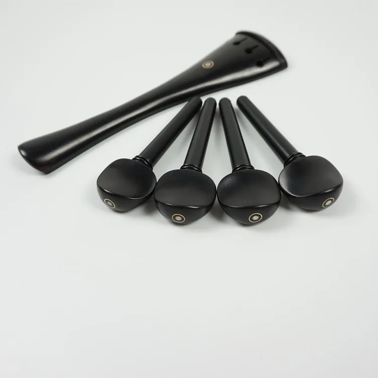 One Set 5pcs Cello Accessories Set Cello Pegs and Tailpiece