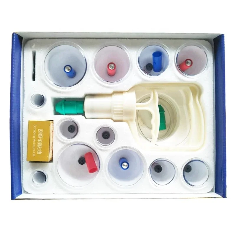 Beauty salon fitness with acupuncture cupping device negative pressure magnetic therapy 12 jars set