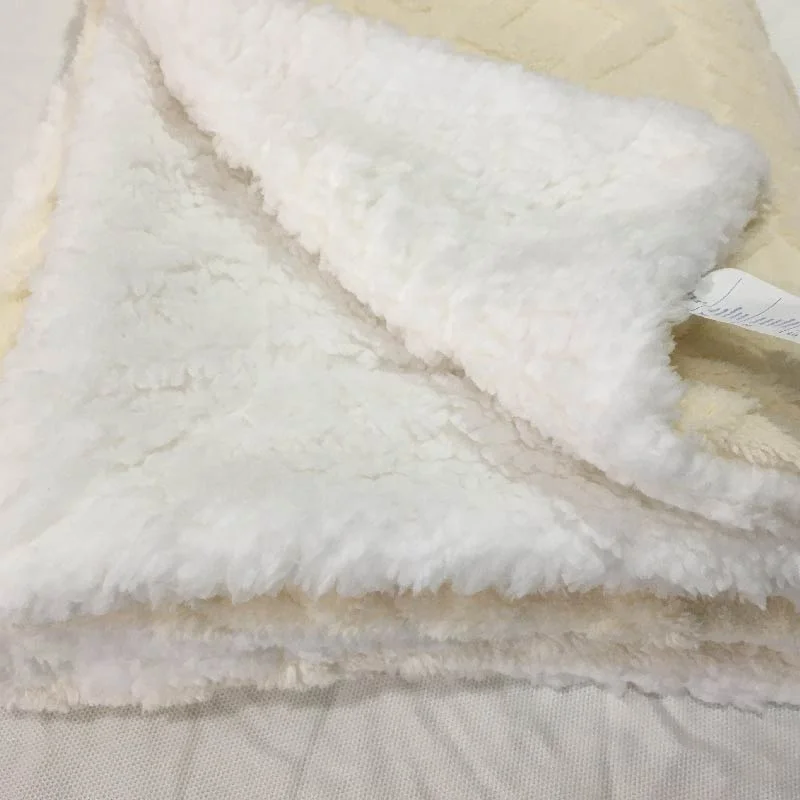 Customized Polyester Knitted Warm Soft Two Sides Sherpa fleece Blanket