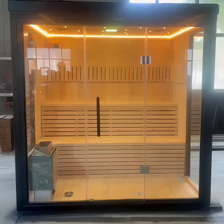 Manufacturer Exporter Modern Panoramic Outdoor Sauna Room And Salt Room