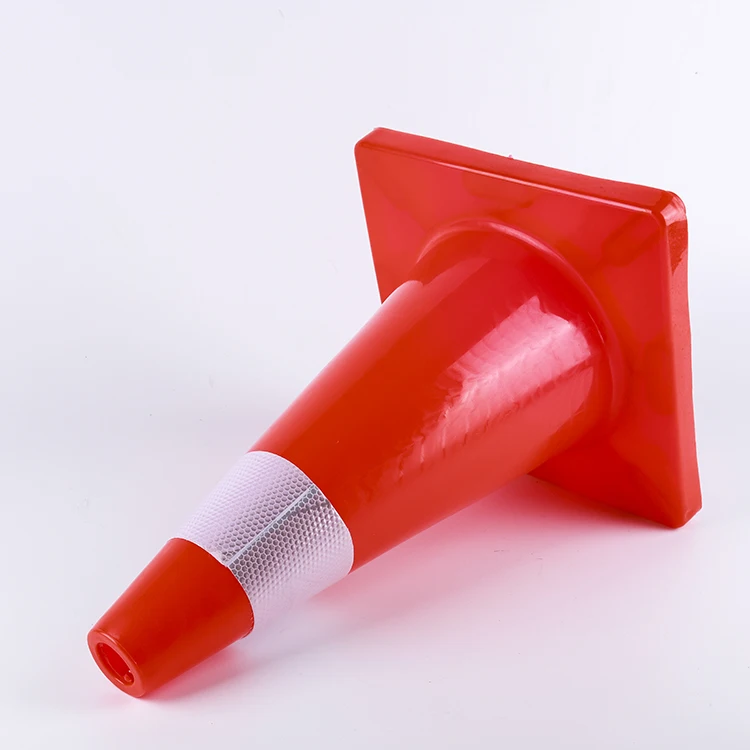 12 Inches 300mm Reflective Orange PVC Construction Cones Durable Traffic Safety Cones Flexible Collars Home Road Parking Use