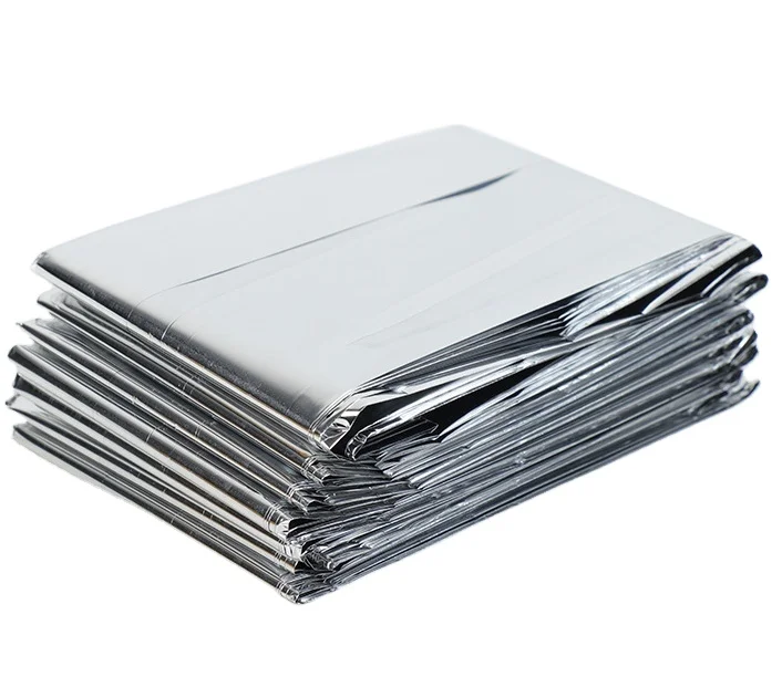 Emergency mylar aluminum foil space blanket outdoor, hiking, camping, survival and medical first aid Thermal blanket
