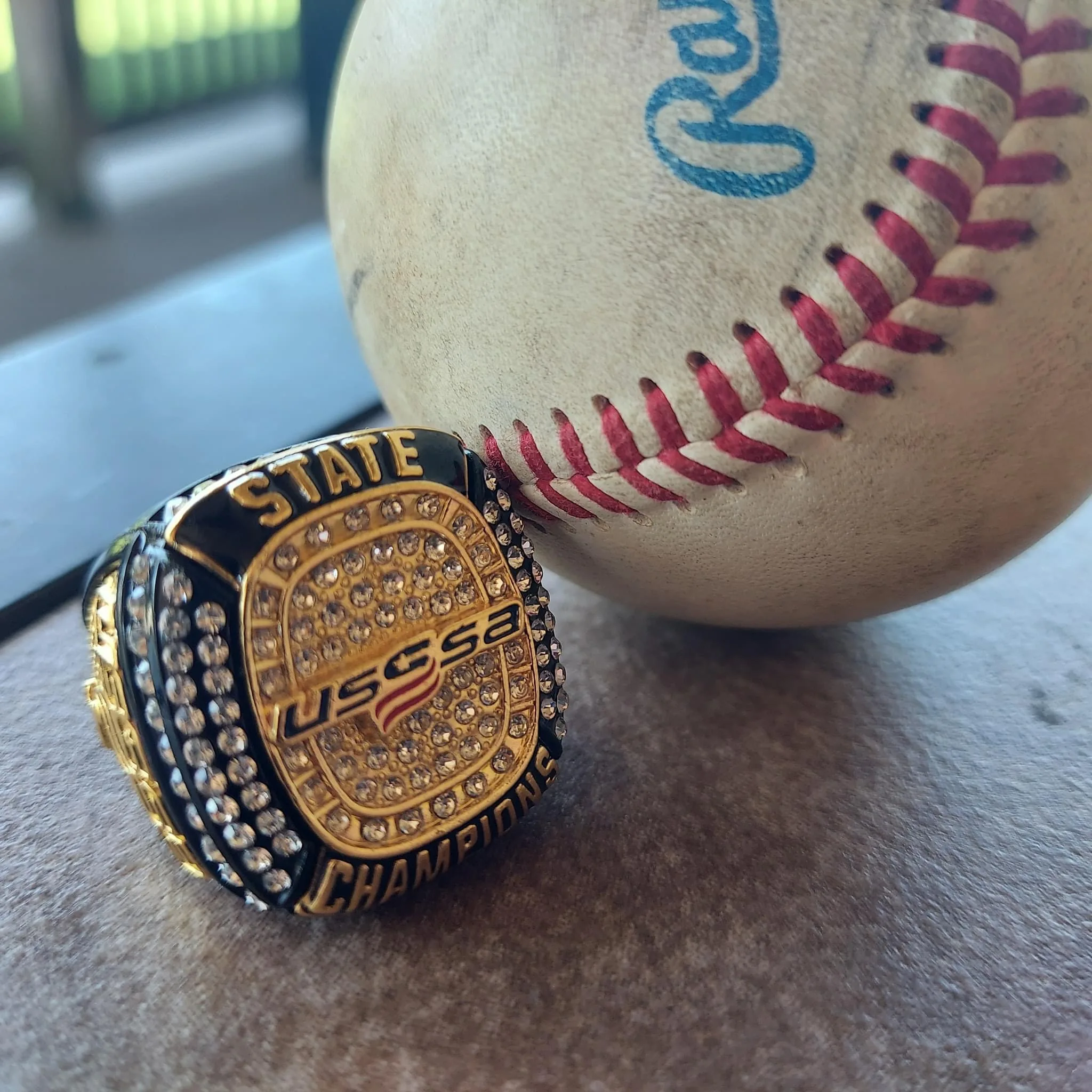 China Factory Cheap Price Custom High Quality Baseball Champion Ring With Different Logo