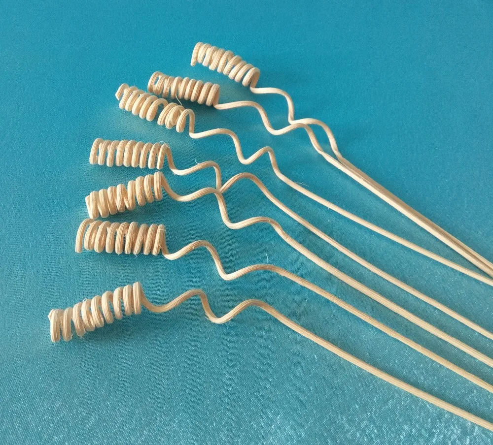 Wholesale rattan sticks curly wave curled reed diffuser stick escrima black 20mm curl collour craps