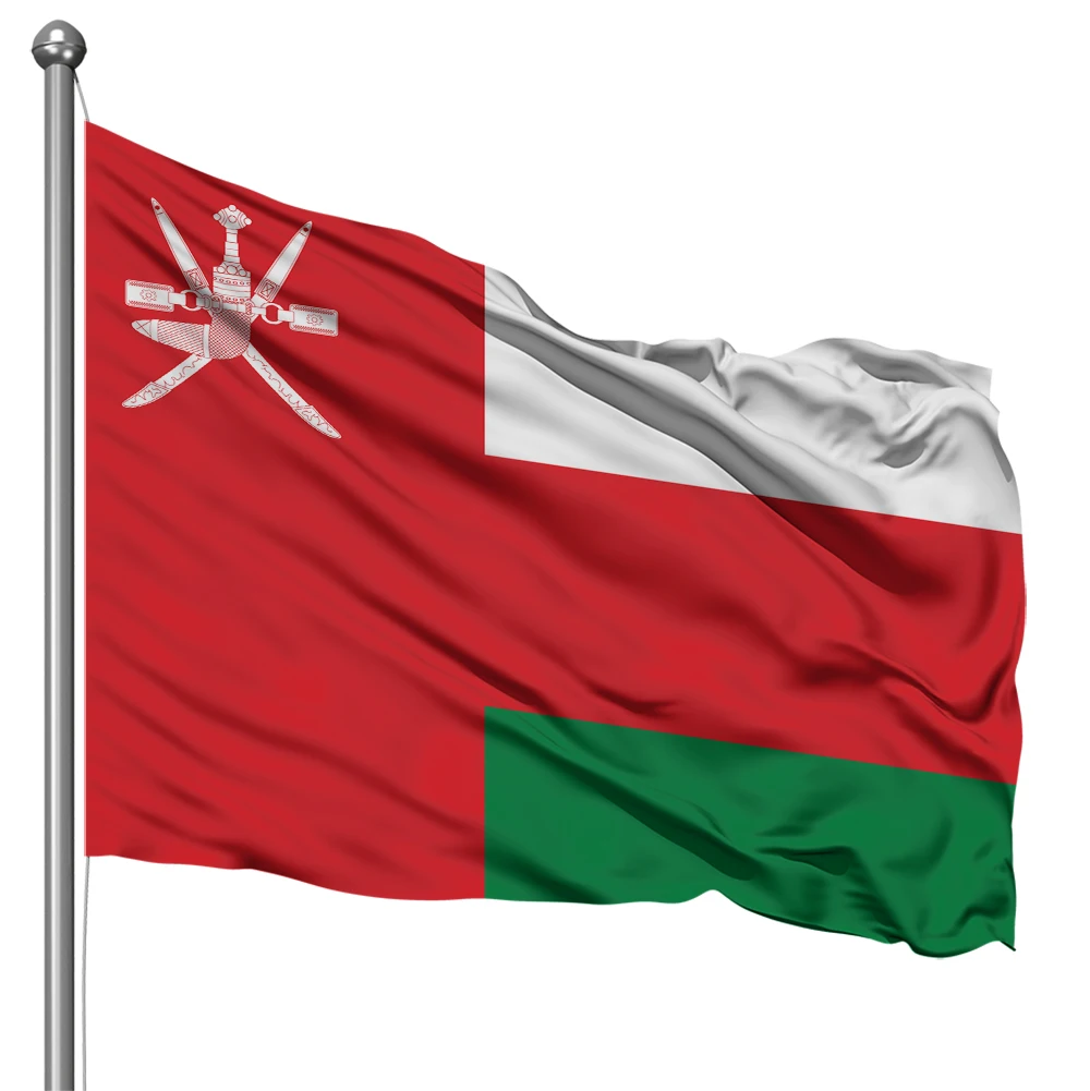 Sale Making High Quality Outdoor Team Polyester 3X5 Waving Flags Oman Flag