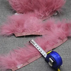 wholesale cheap dyed marabou turkey feather trim fringe trimmings for wedding dresses