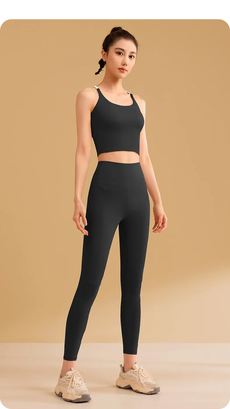 Custom Logo Woman Fitness Wear High Stretch Seamless Sports Legging Women Workout Suits Gym Fitness Clothing Activewear Yoga Set