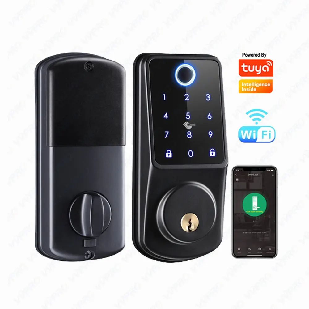 TUYA APP Factory Manufacturer Price remote control Tuya Door Lock With Automatic Electronic Deadbolt A220