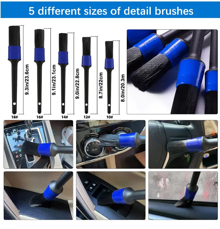 Car Wash Kit with Microfiber Sponge and Towels Detailing Brush Built for The Perfect Car Wash Cleaning Kit for Cleaning Car