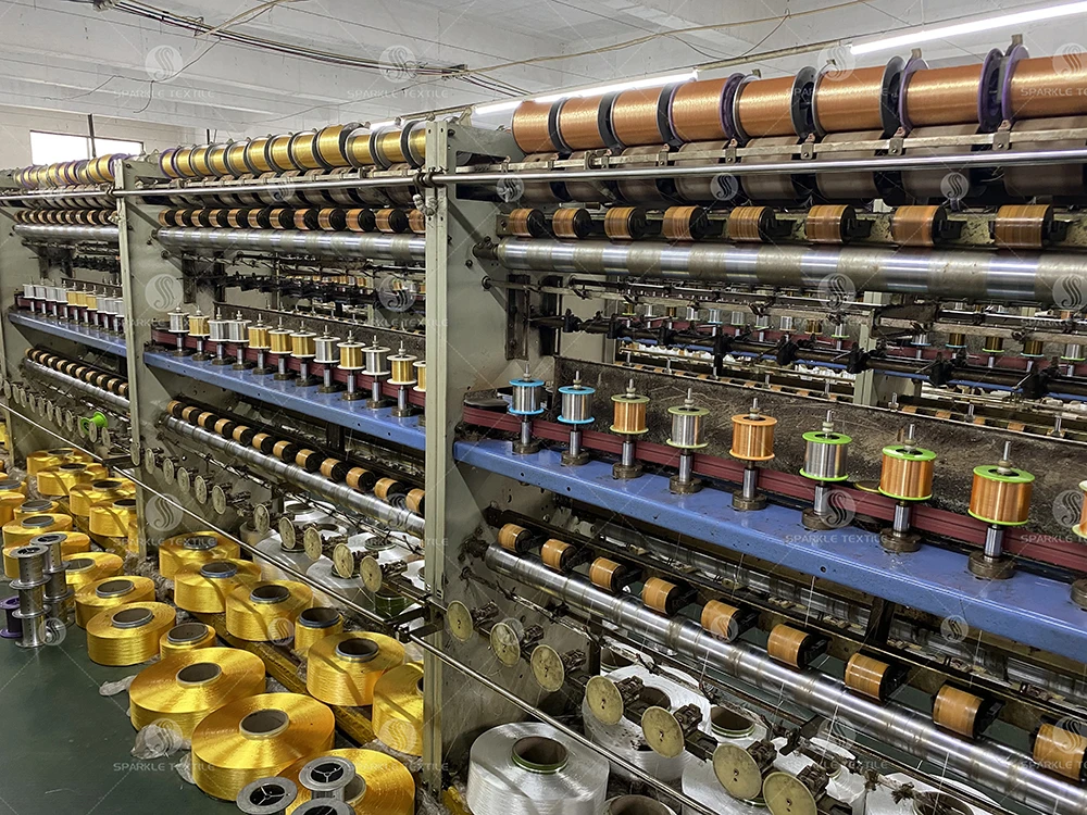 Hot Sale High-Quality Wholesale ST Type Sky silvergold metallic yarn Japanese Metallic Yarn metallic lurex yarn