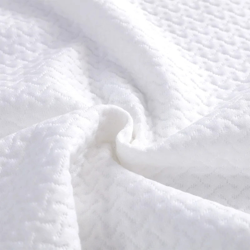 
Chinese supplier high quality waterproof mattress cover, white bamboo fiber air layer fabric, for adult bed 