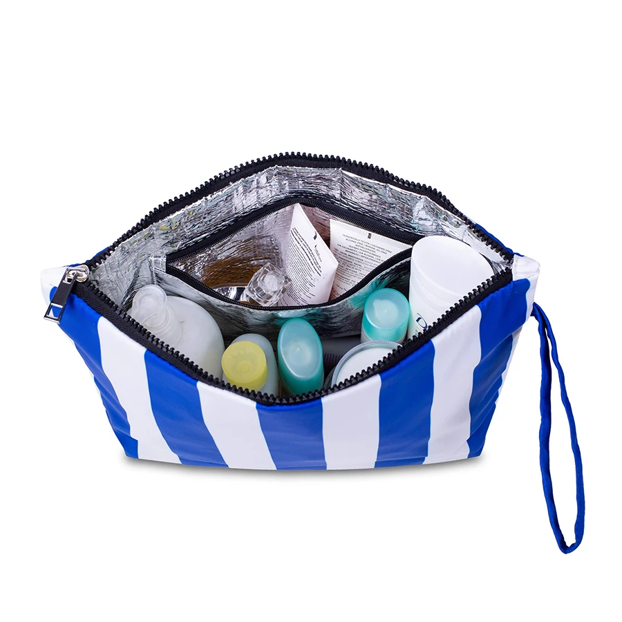 Large Travel Cosmetic Bag Waterproof Wristlet Makeup Clutch Beach Wet Suit Bag Bikini Storage Pouch