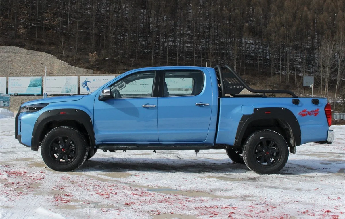 Дешевая цена пикап Foton двухрядный дизельный грузовик 4x4 163 л.с. 120 кВт для