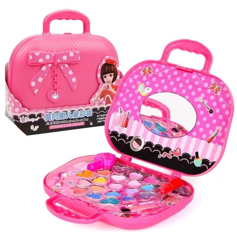 Fashion Makeup set Toys Pretend Play beauty Decoration cosmetic bag
