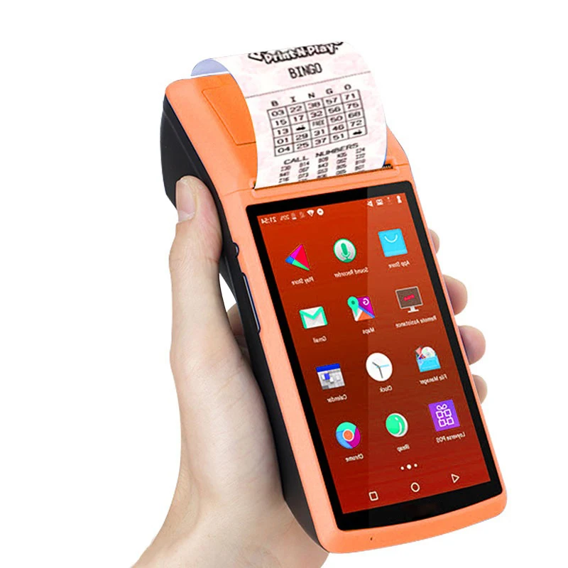 Android 8 3G NFC Barcode WIFI Scanning POS Terminal Rechargeable 7800mAh Handheld Restaurant Terminal
