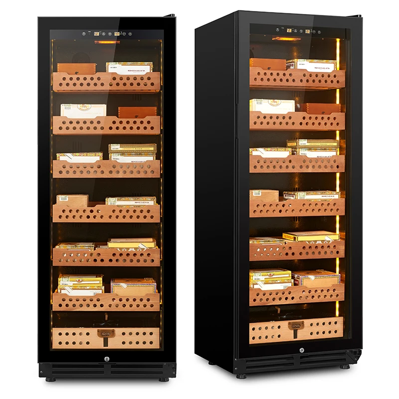 JiuFu spanish cedar cigar humidor display temperature controlled electric humidor cigar humidor cabinet