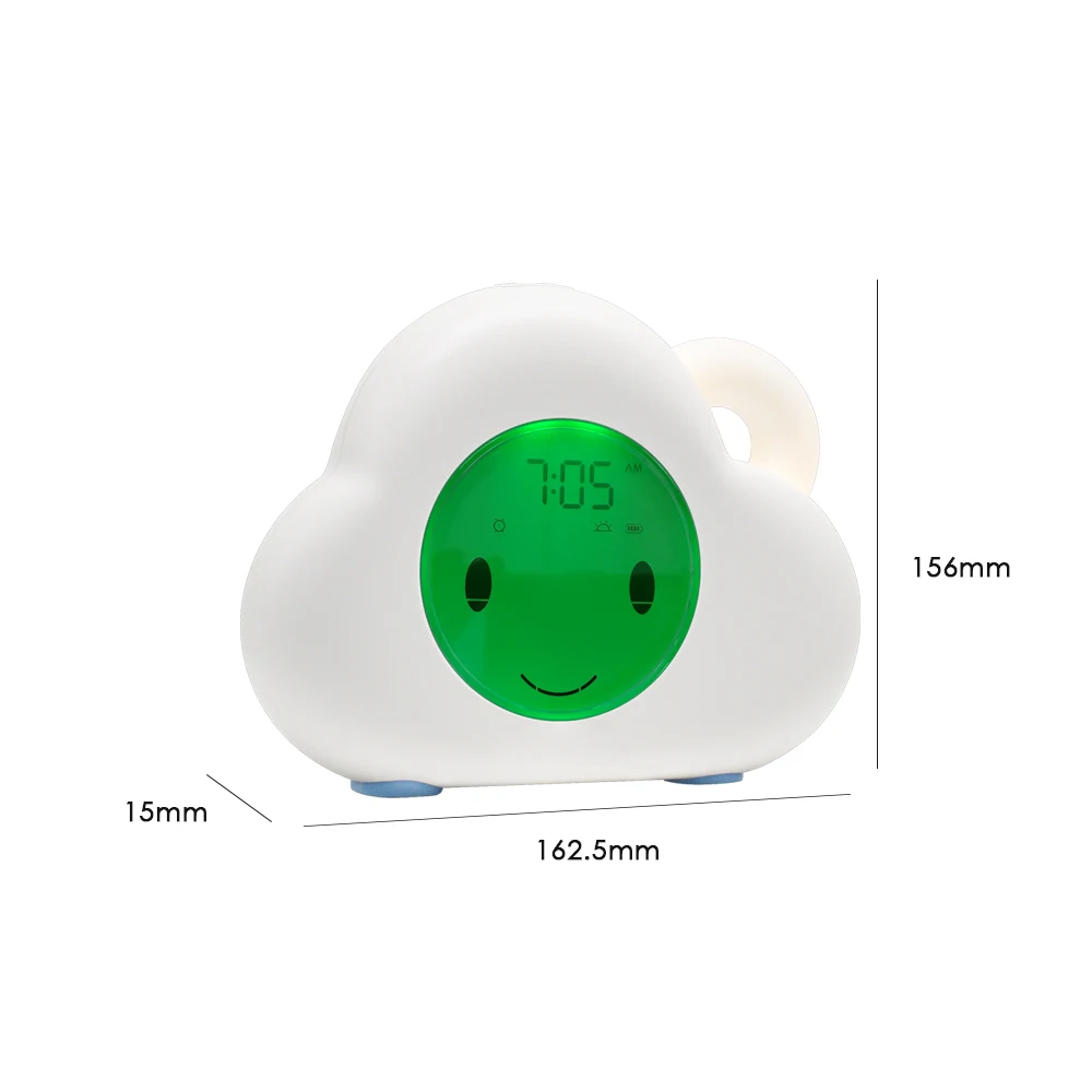 New model  Training Night Light kids sleep trainer portable Rechargeable Moon wake up alarm clock