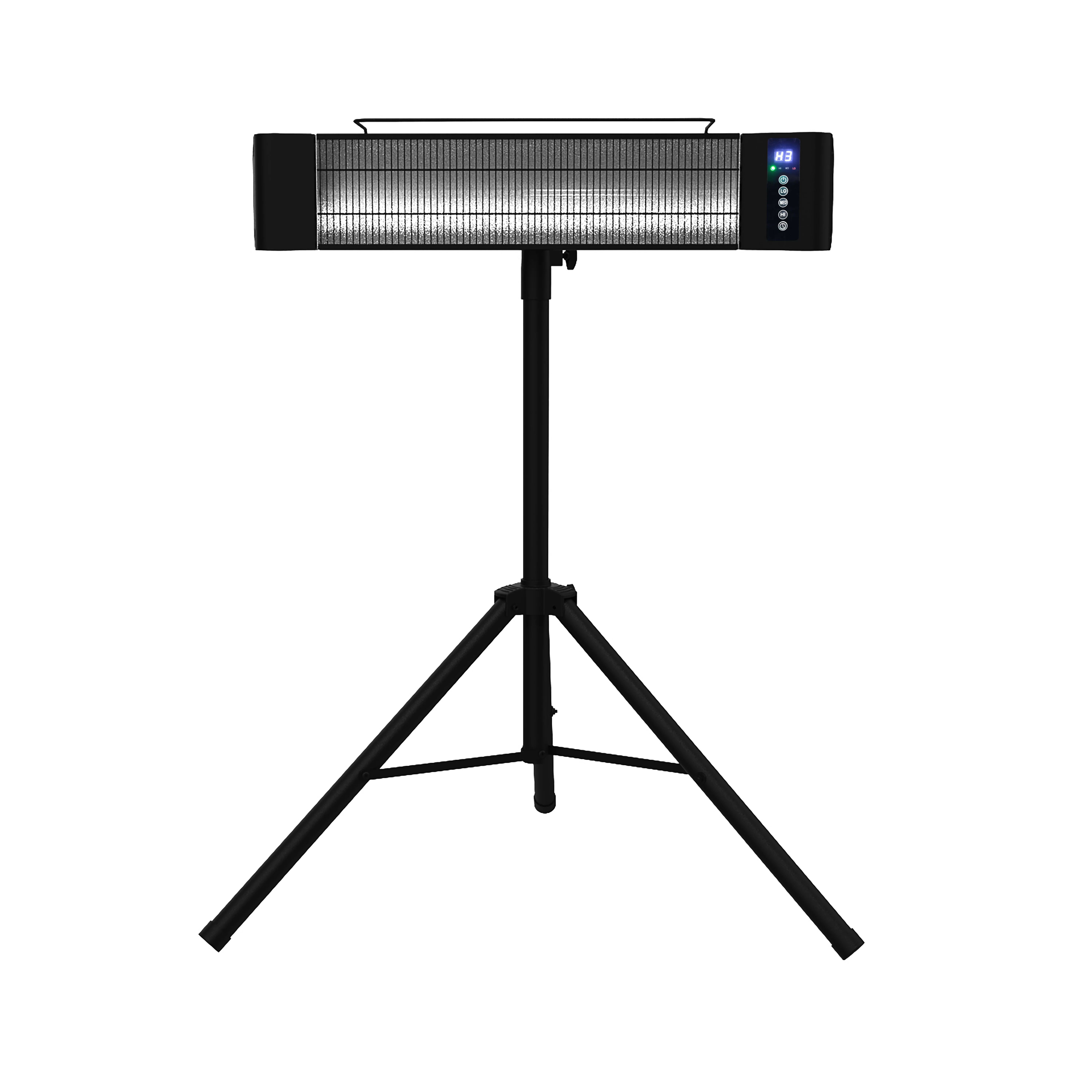12 Hour Programmable Timer. Indoor/Outdoor Infrared Patio Heater Portable Tripod  Instant Heating Carbon Fiber Element