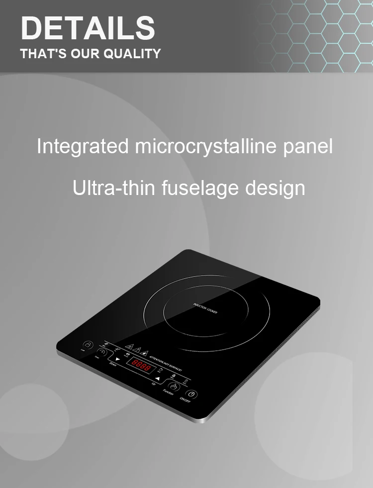 Hotpot Small Ceramic built in induction hob cooker 2000w OEM household Induction cooker single burner