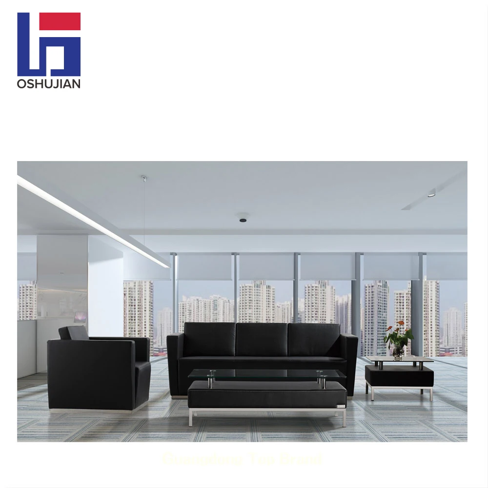 Factory directly modern Popular leather office reception leather waiting room sofa picture