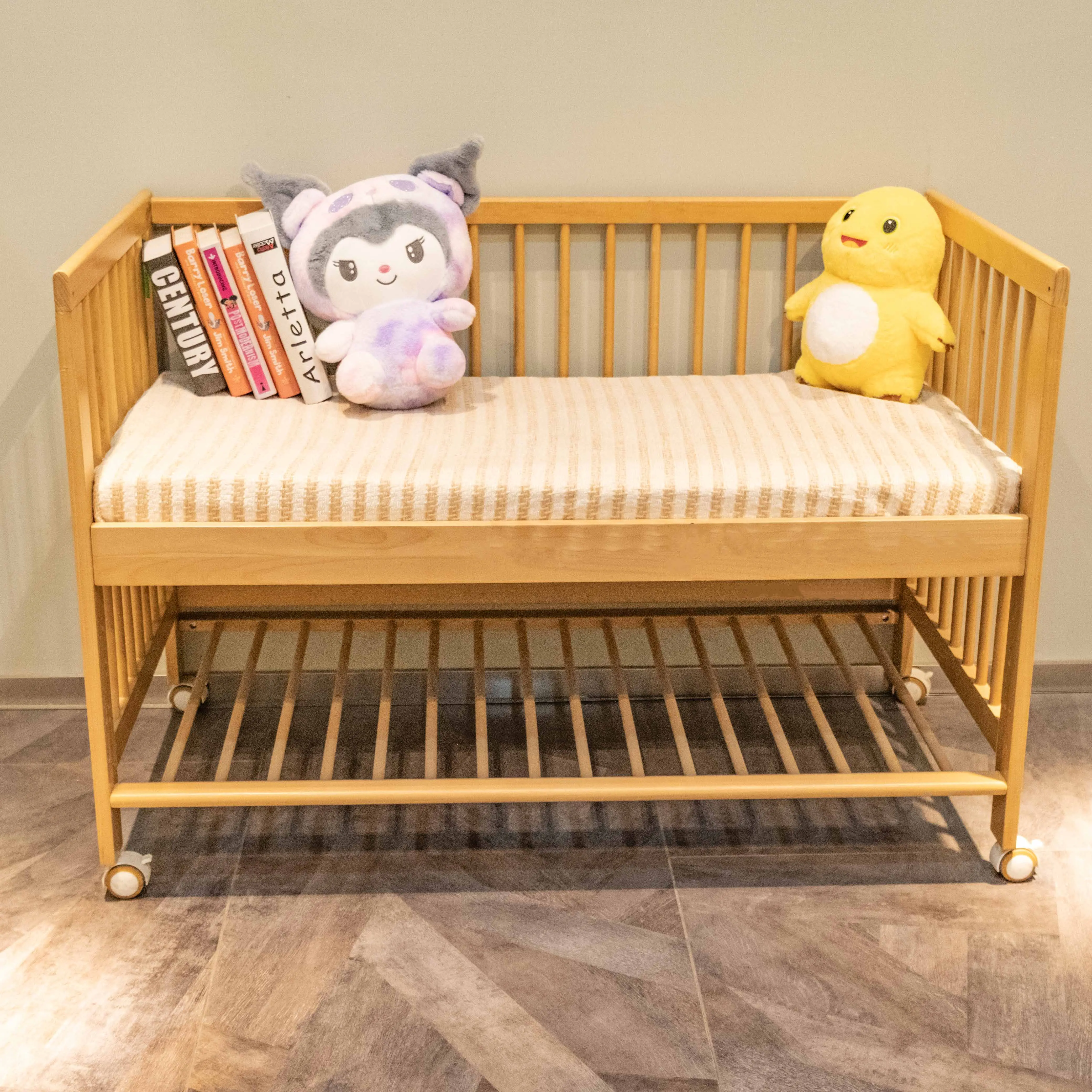 Wholesale Montessori Kindergarten Preschool Wood Single Bed For Kids Rest Bed Daycare Furniture Kids cribs Wooden crib set