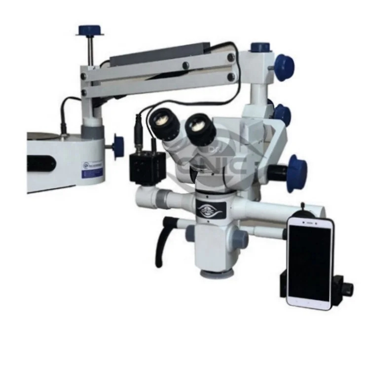 Digital Ent Operating Microscope 3 step focus with Beam Splitter and Camera Surgical Microscope