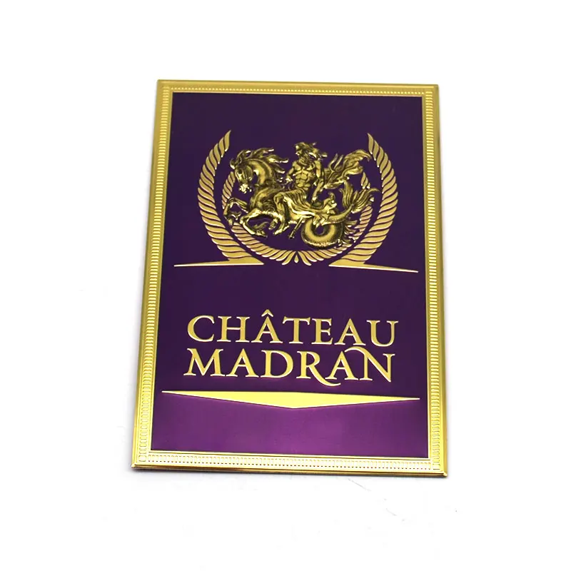 2023 Hot Sale Custom Stickers Etiquette Metal Luxury Labels For Perfume Pattern Printed Glass Bottle Candle Jar Circular Label