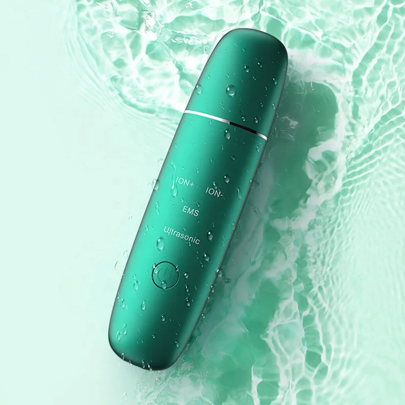Handheld Rechargeable Professional Ultrasonic Skin Scrubber Vibration Face Spatula EMS Ionic Ultrasonic Face Cleaner