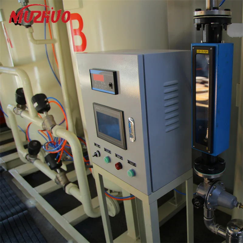 NUZHUO High Efficient Oxygen Gas Generating Plant Low Energy Consumption O2 Gas Producing Generator