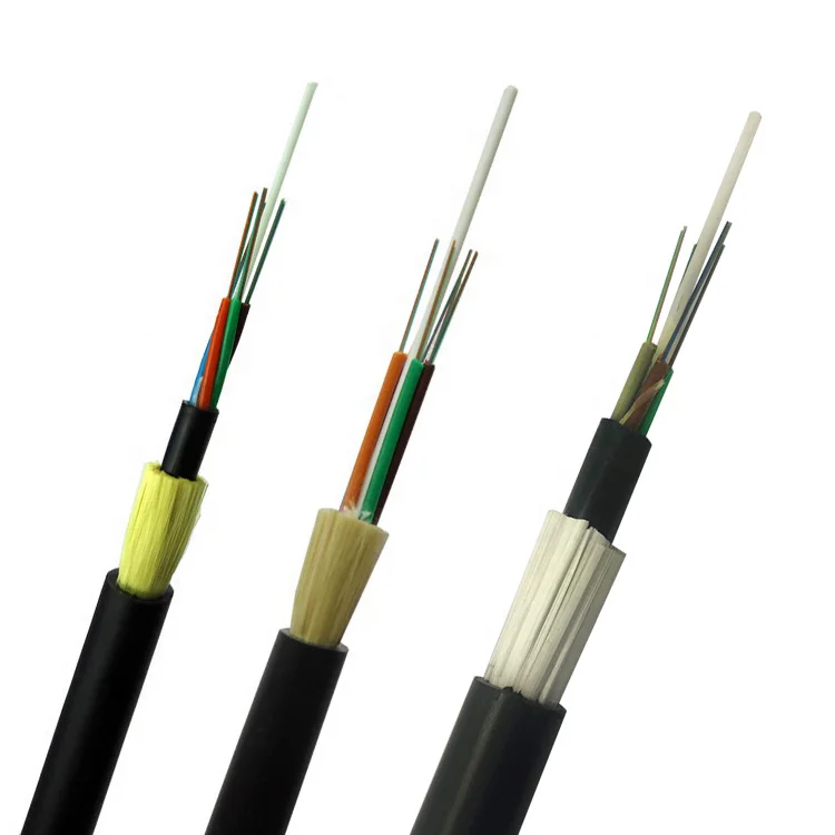 G652D 100M 200M span singlemode factory price 12/24/48/72/96 /144 Core Self Supporting ADSS Fiber Optic Cable