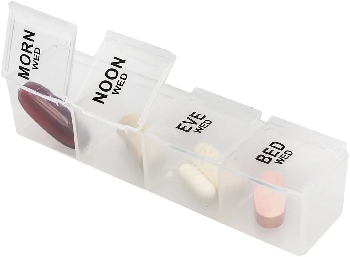 Promotional Custom 14 Day Pill Organizer with Case