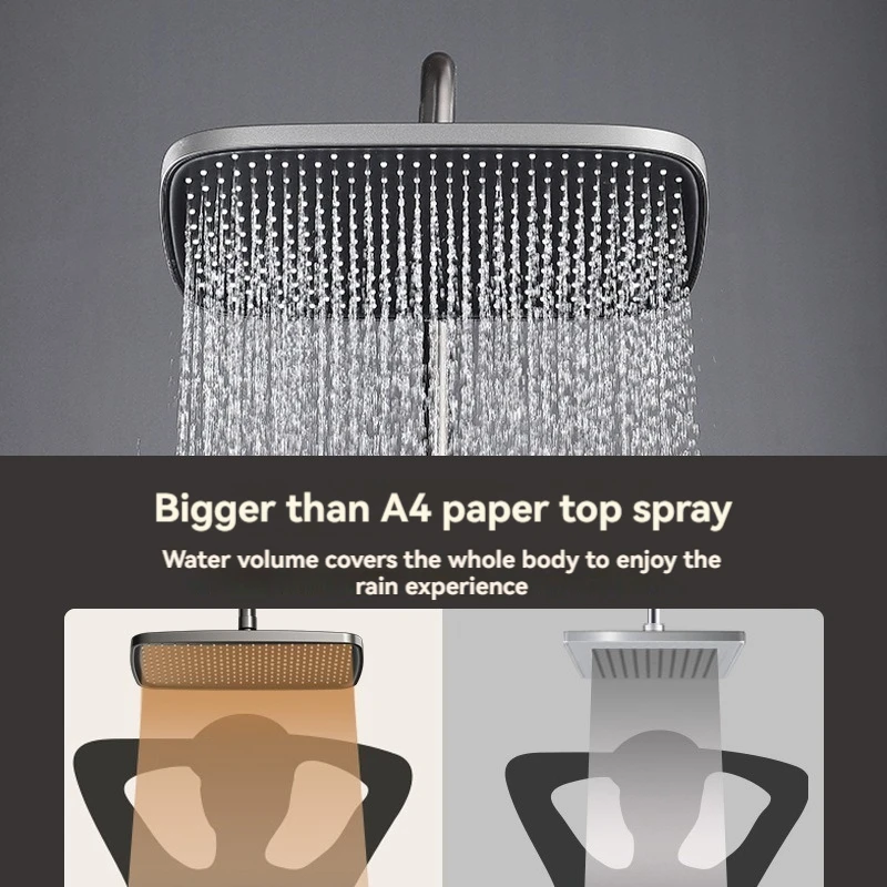 Guida 63100701 Bathroom Waterfall Smart Ceiling Thermostatic Luxury Automatic Multifunction Mixer Shower Set System Faucet Sets