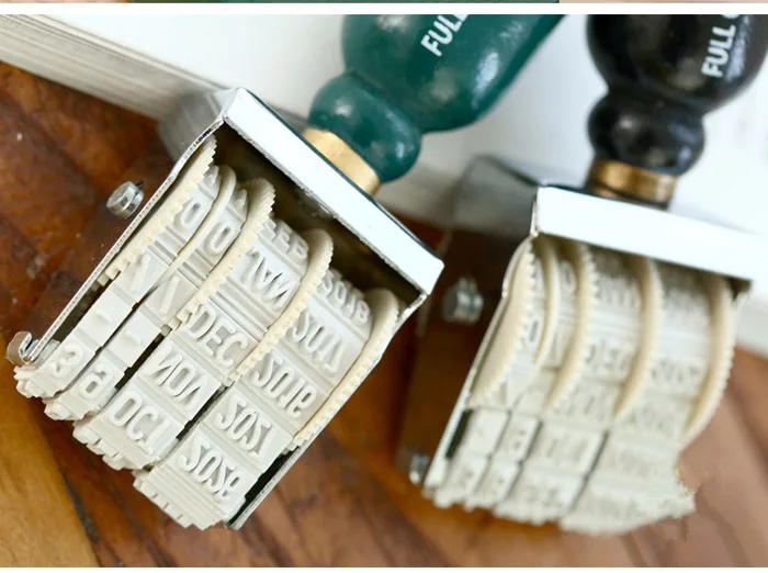 Personalized Logo Adjustable Roller Stamp Date Seal Roll Stamp