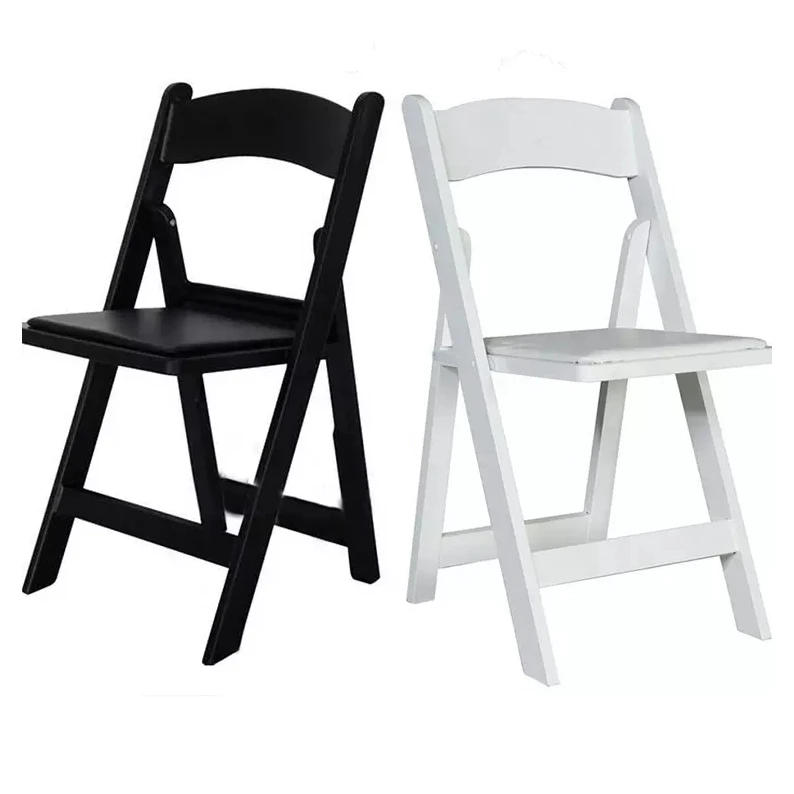 Wholesale High Quality White Resin Folding Chair Wedding Event Plastic Chair Outdoor Folding Chair