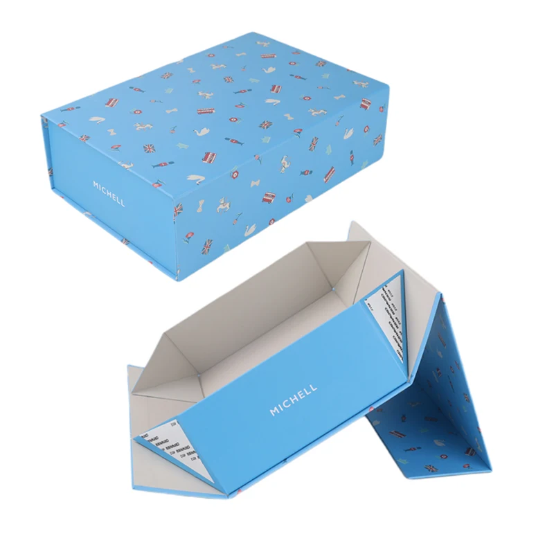 350gsm foldable gift box chocolate magnetic colapsible rigid box bonbon magnetic chocolate box candy packaging