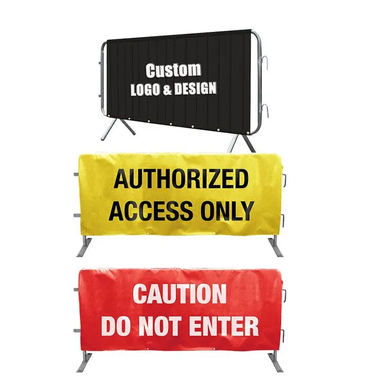 Barrier covers Lightweight Aluminum Frame Crowd Control barrier fence