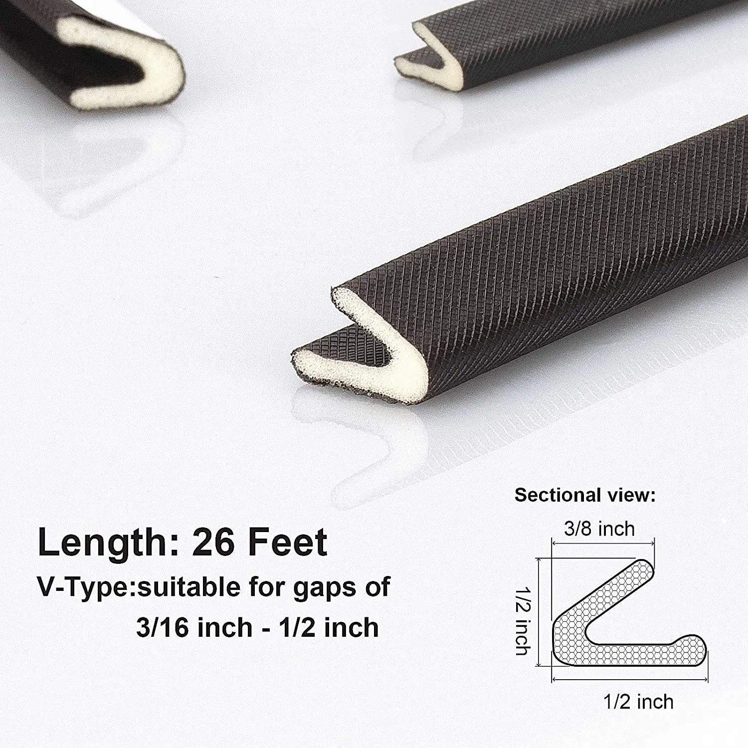 Garage Door Sealer Seal Profile Strip Cases Tpv For Weatherstrip Extrusion Triple Fin Weather Strip