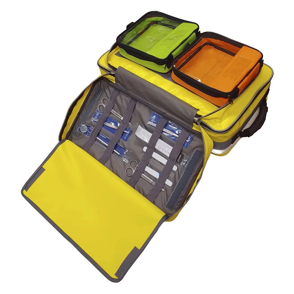 First Aid Backpack Emergency Medicine Survival Essentials Medic Trauma Bag Nursing Bags with 3 Packing Cubes