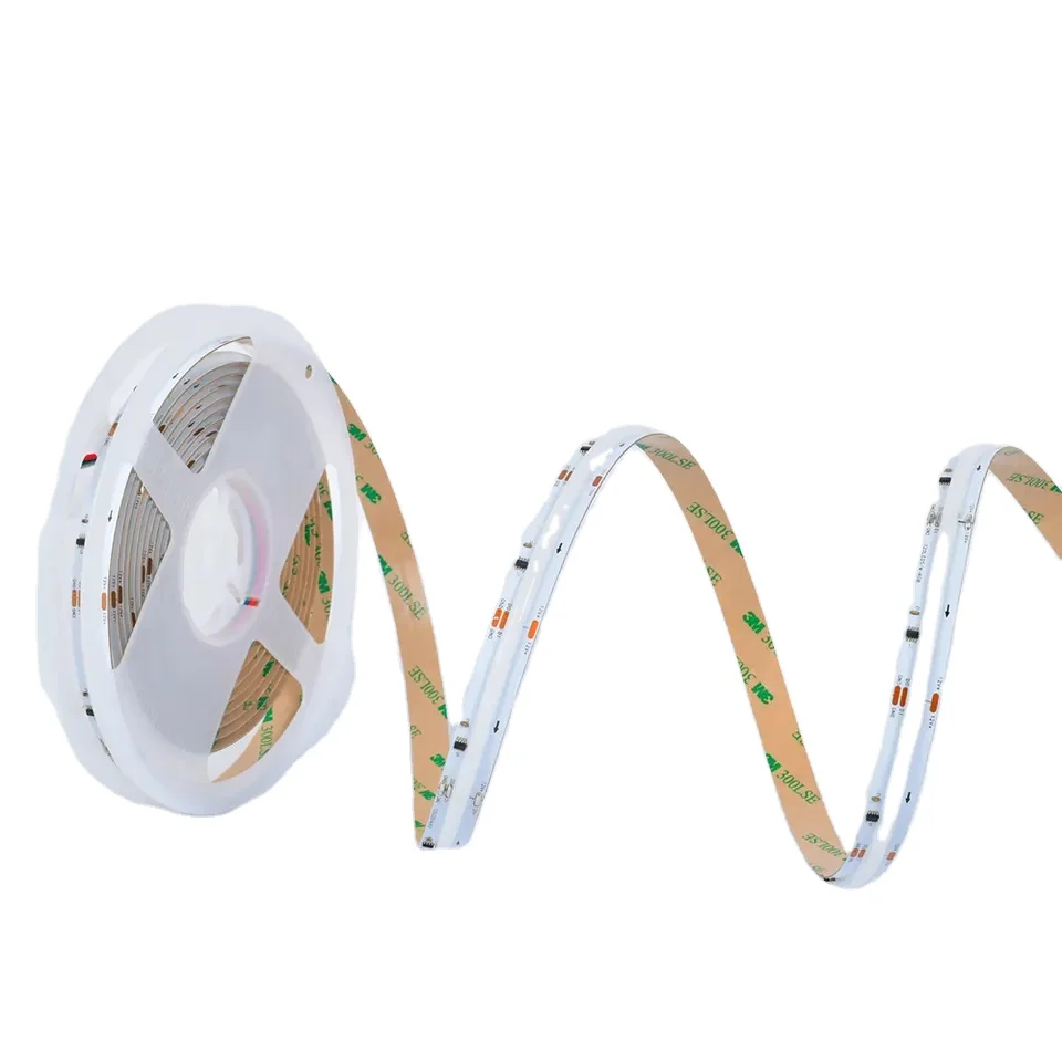 Бездарный адресный rgb изменяющий цвет rgbic светодиодные полосы света 24vdc 12 мм Светодиодные 630 светодиоды