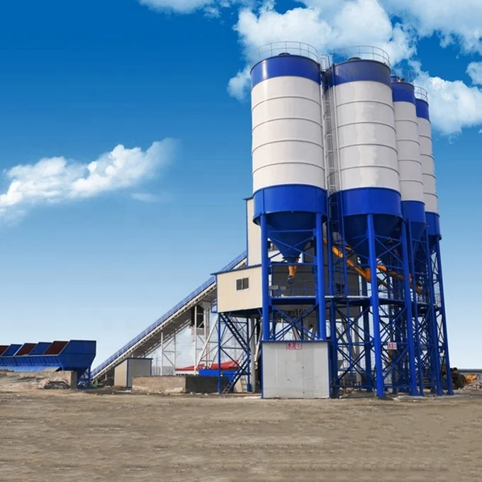 Hzs 90 2024 Hot Sale Belt Type Concrete Mixing Station With Air Condition Unique Concrete Batching Plant for Water Conservancy
