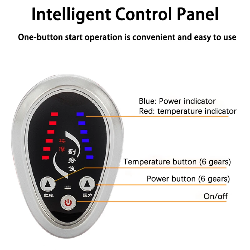 Youmay Rechargeable Vacuum Therapy Machine Cupping Therapy Set Pain Relief Device Relax Deep Tissue Cellulite Therapy Massager
