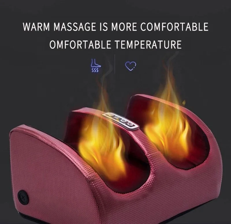 Factory Direct Sale Foot and Calf Massager Machine Heat Vibration Shiatsu Electric Foot Massager