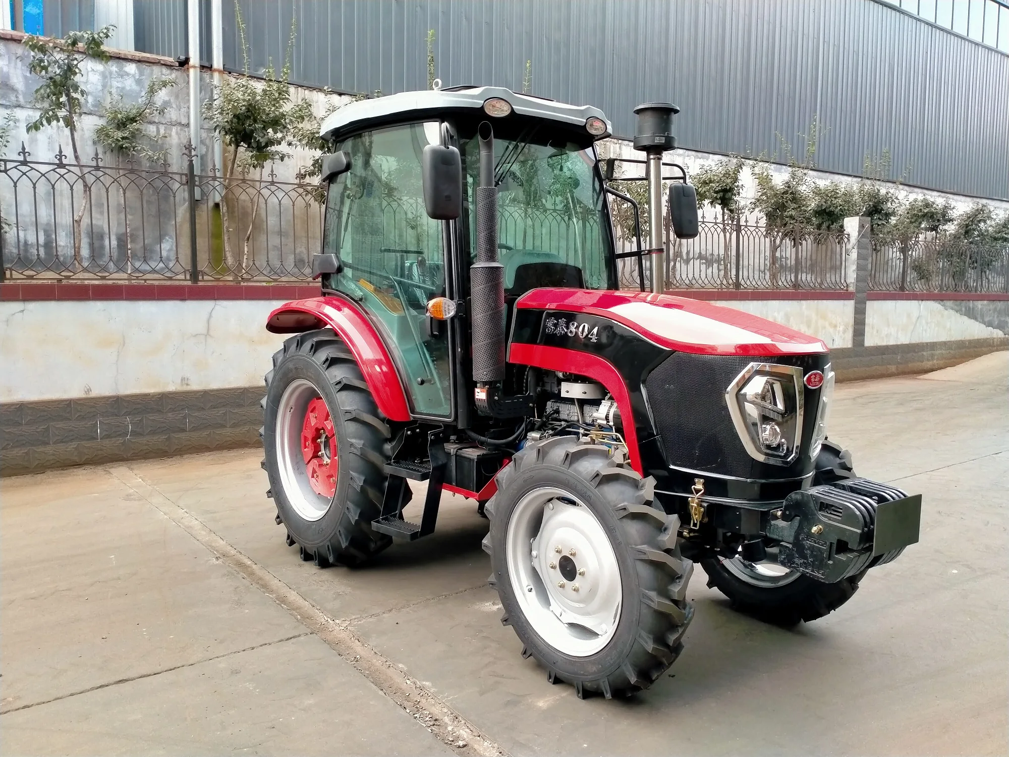 80hp 4wd 4x4 компактные сельскохозяйственные тракторы