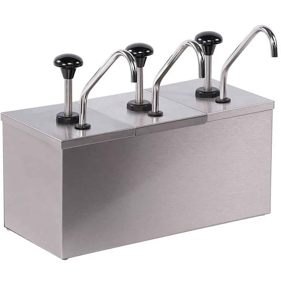 Restaurant/Hotel Stainless steel kitchen equipment ketchup dispenser pump sauce condiment dispenser