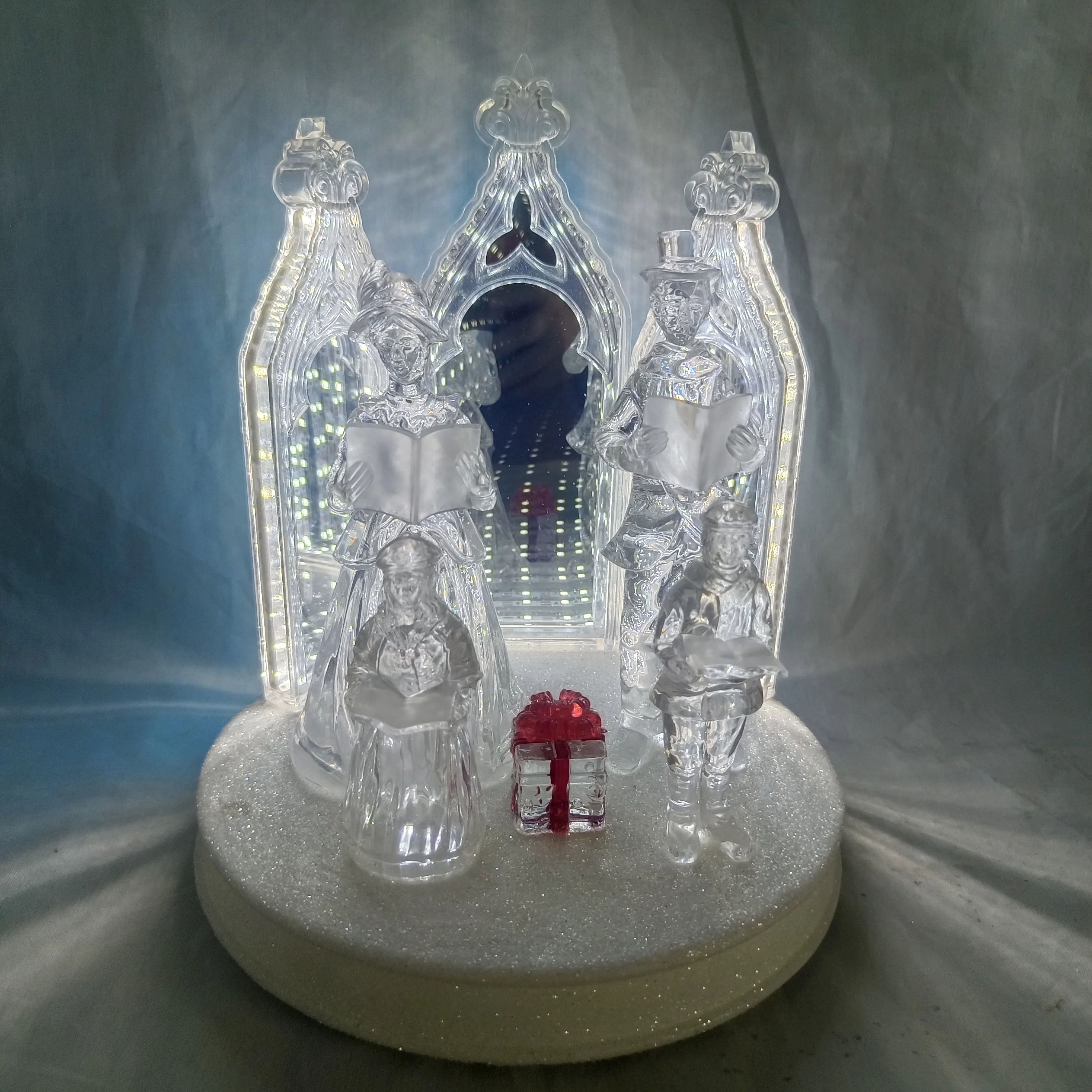 LED Christmas Nativity Scene Set Religious Gift Ornament with Jesus Manger Holy Family Statue Sculpture