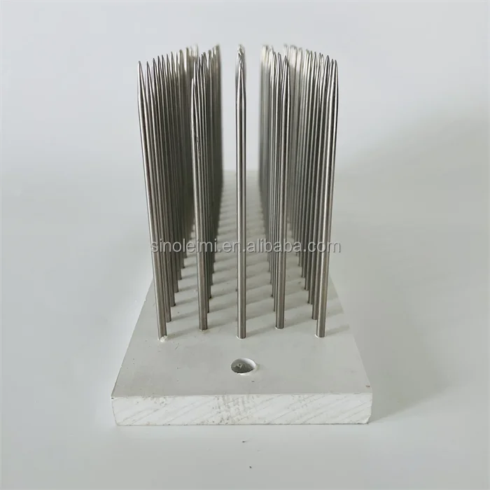 Teach Hair Hackle 173 Teeth Korean Professional Stainless Steel Needles for Raw Hair Making Hair Extensions Tools