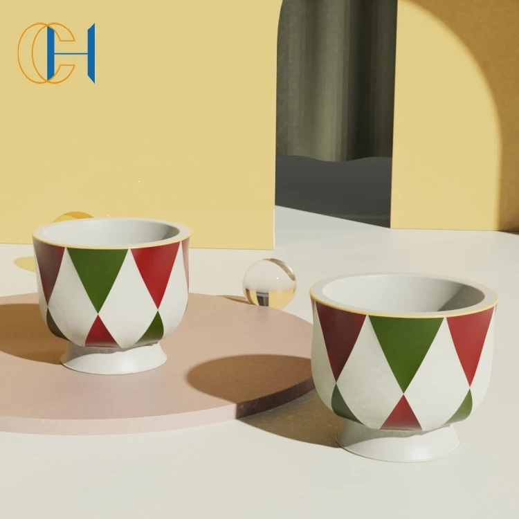 C&H 2024 Christmas Gift Set Santa Christmas Tree Candle Jar Home Fragrance Luxury Ceramic Concrete Soy Wax Scented Candles