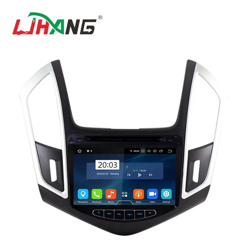 Автомобильная Мультимедийная система LJHANG, 2 DIN, PX5, Android 12, 4 + 64 ГБ, Восьмиядерный процессор, dvd-плеер для Chevrolet Cruze 2015, радио, gps-навигация